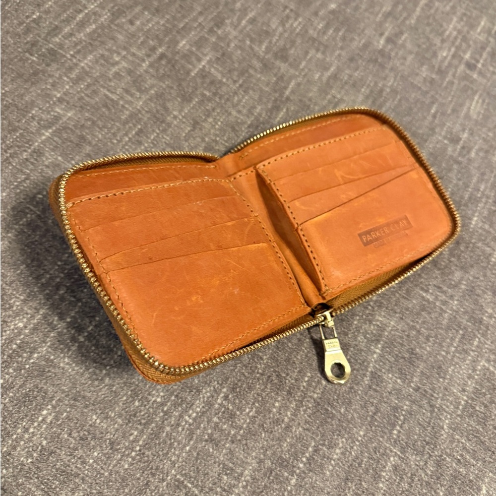 Parker Clay Tan Leather Wallet